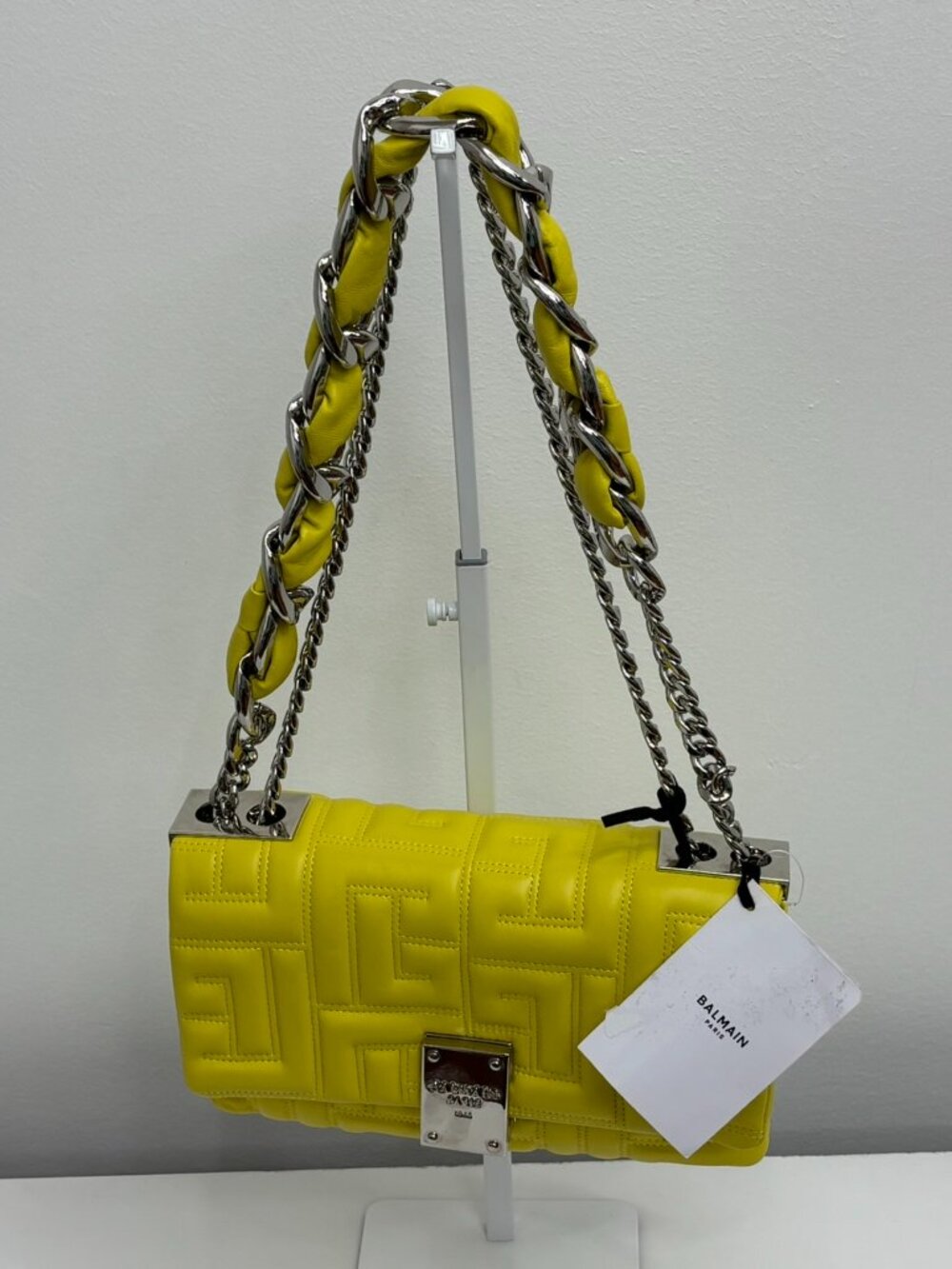 Balmain 1945 Soft Small Quilted Shoulder Bag – Brand New Full Set
